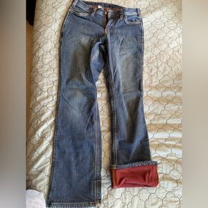 Carhartt fleece lined Women's Blue Jeans